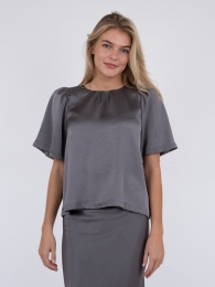 Neo Noir Florina Sateen Blouse